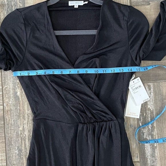 Good American SHIMMER WRAP DRESS size 0 xsmall - Picture 12 of 13